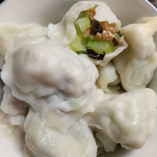 芹菜豆腐素水饺