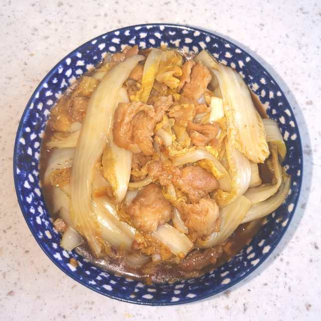 娃娃菜炒肉片