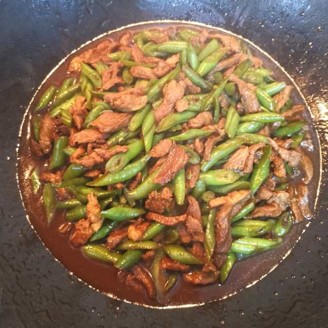 豆角炒肉