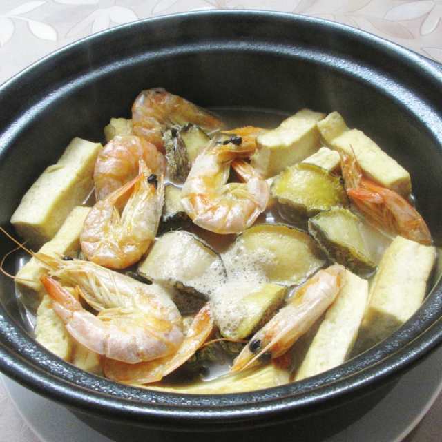 虾干鲍鱼豆腐煲