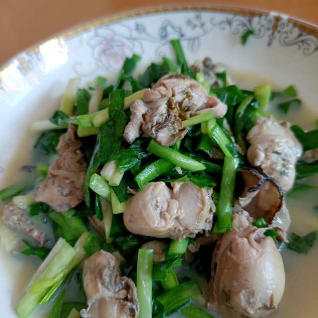 韭菜炒蛎肉