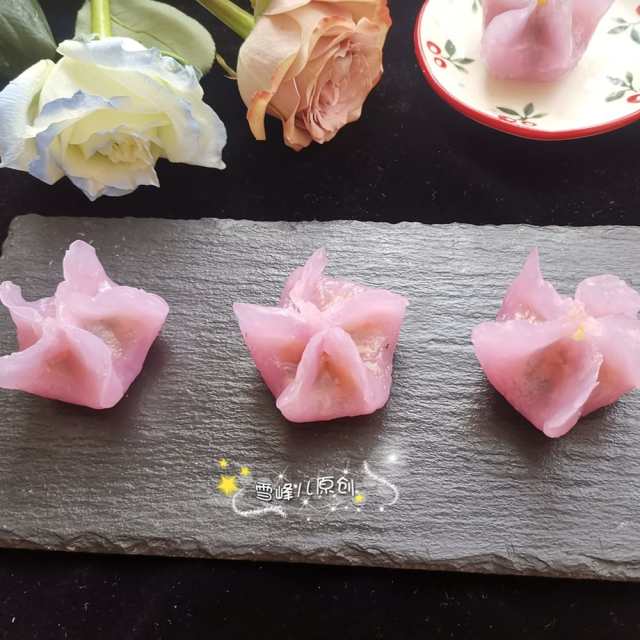 梅花水晶蒸饺