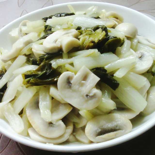 蘑菇炒白菜咸齑