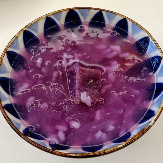 银耳紫薯糯米羹