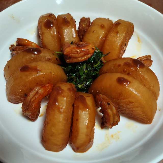 海虾焖萝卜