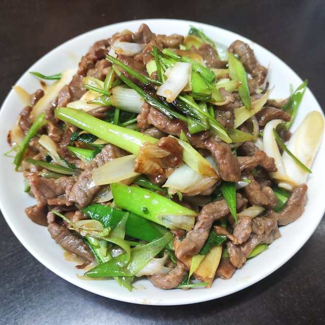 大葱炒羊肉