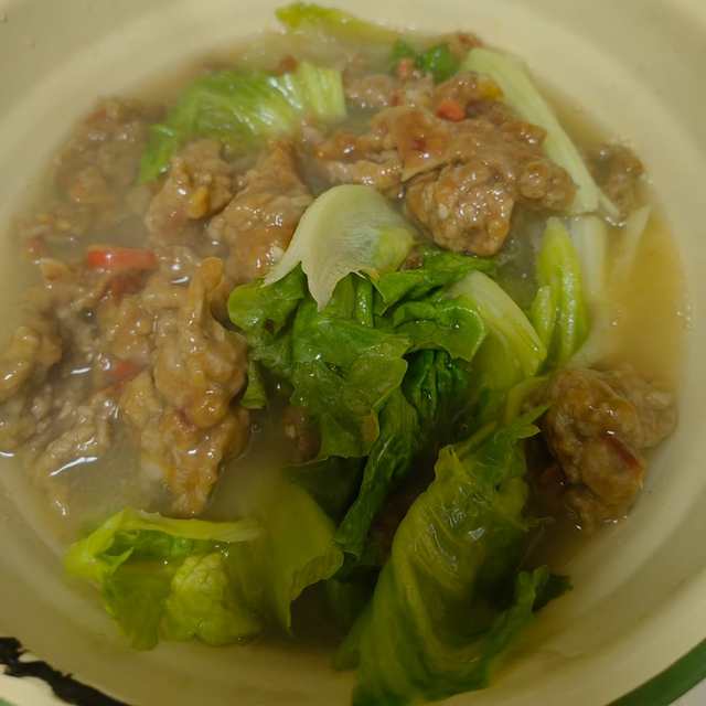 生菜滑肉汤